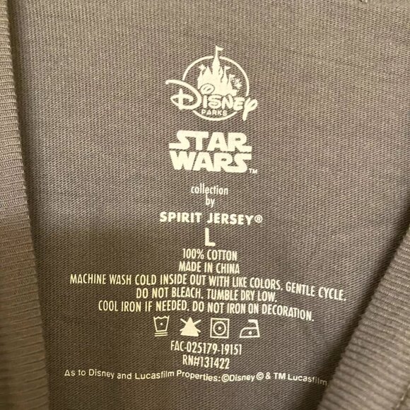 Disney Parks Star Wars Galaxy's Edge Spirit Jersey Sz L - Picture 5 of 5